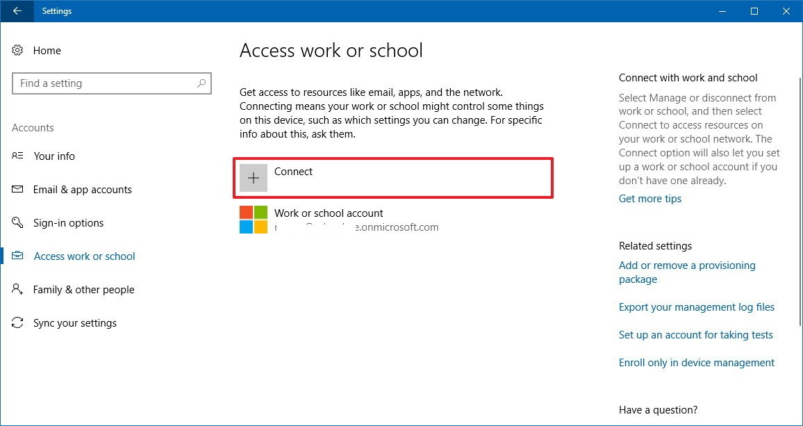 Windows 10 Options Don